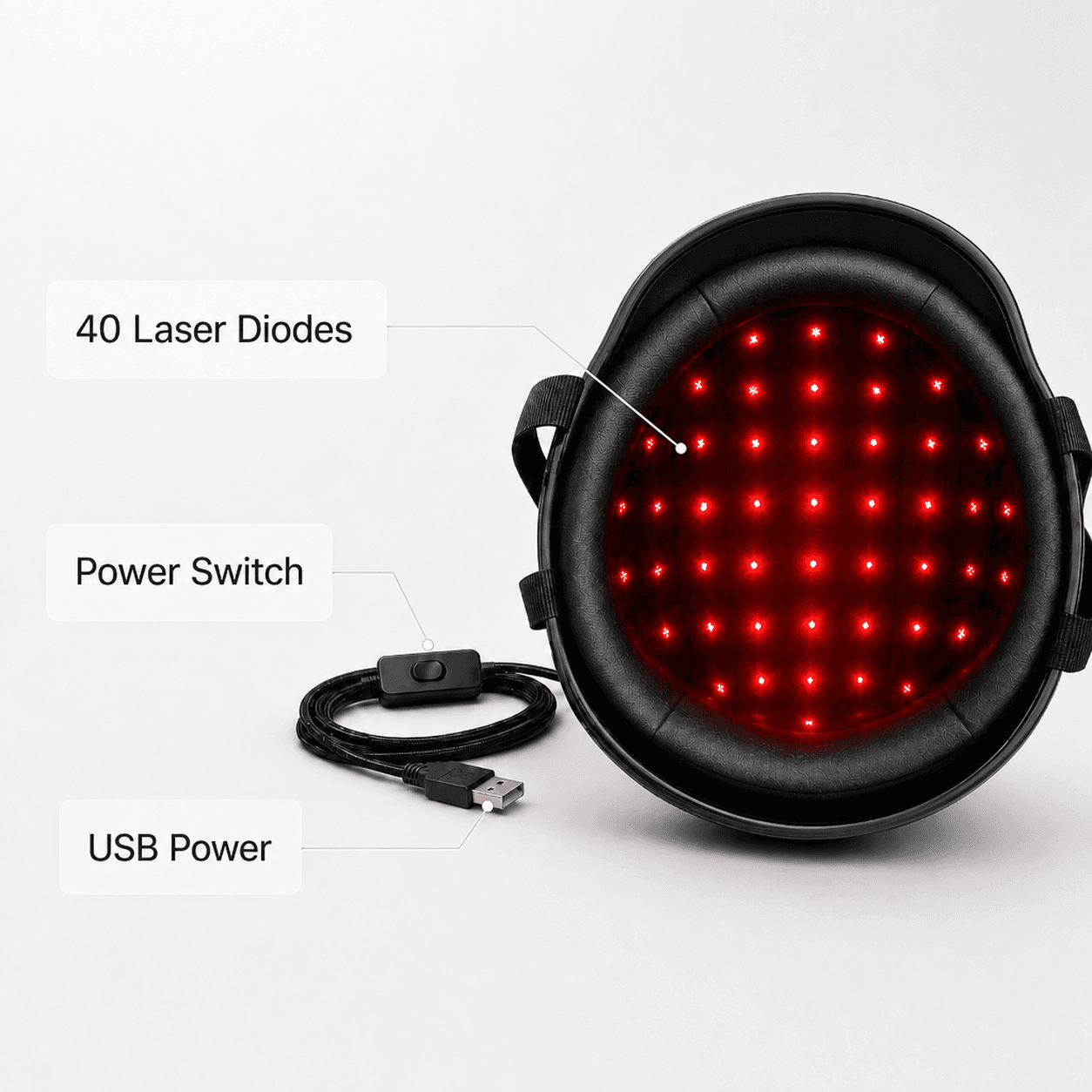 Crownmate RedLight Helmet™ — image 5